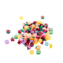 100PCS Assorted Beautiful Polymer Clay Beads DIY Handmade Fruit Beads