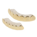 Luxury 18K Gold Plated Hip-Hop Gilded Carved Teeth Halloween Punk Fashion Costume Teeth Props Unisex Cosplay Jewelry