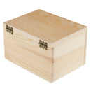 2 Tiers Plain Unpainted Wooden Jewelry Box Organizer Storage Container Unfinished Drawer Case DIY Crafts