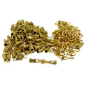 30 Sets Antique Gold Metal Hook and Eye Clasps Connectors Jewelry Finding