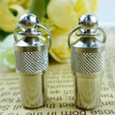 2pcs Pet Necklace Pendant ID Tag Collar Charm Silver Alloy Keychain Key Chain Rings Necklace Accessories for Dogs Cats