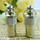 2pcs Pet Necklace Pendant ID Tag Collar Charm Silver Alloy Keychain Key Chain Rings Necklace Accessories for Dogs Cats