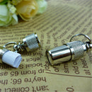 2pcs Pet Necklace Pendant ID Tag Collar Charm Silver Alloy Keychain Key Chain Rings Necklace Accessories for Dogs Cats