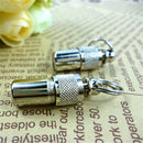 2pcs Pet Necklace Pendant ID Tag Collar Charm Silver Alloy Keychain Key Chain Rings Necklace Accessories for Dogs Cats
