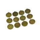 12 Pieces/ Set Zodiac Constellation Blank Round Bezel Setting Base Charm Cabochon DIY 25 mm or 1'' Resin Gemstone Photo Base