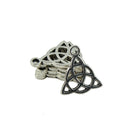 50 Pieces Tibetan Silver Triangle Celtic Knot Jewelry Making Charms Pendant