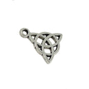 50 Pieces Tibetan Silver Triangle Celtic Knot Jewelry Making Charms Pendant