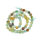 6mm A Grade Natural Faceted amazonite Round Shape Gemstone Loose Beads Strand Approx 15.5 Inch