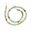 6mm A Grade Natural Faceted amazonite Round Shape Gemstone Loose Beads Strand Approx 15.5 Inch