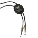 Fashion Vintage Cowboy Wolf Head Black PU Leather Western Bolo Tie Necktie