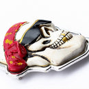 Vintage Western Gothic 3D Skull Head Skeleton Belt Buckle for Men's Gifts