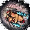 Handmade West Indian Warrior Chief Head Belt Buckle Biker Native American