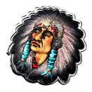 Handmade West Indian Warrior Chief Head Belt Buckle Biker Native American
