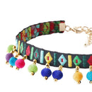 Retro Ethnic Embroidery Floral Choker Necklaces for Women Match Any Dress
