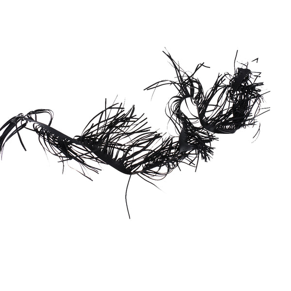 1 Yard Leather Fringe Trims Faux Leather Tassel Trims for DIY Projects and Sewing Craft