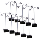 10pcs 11.5cm Height Earrings Display Stand Jewelry Organizer Holder Black
