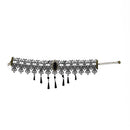 Gothic Lolita Elegant Flower Lace Bib Necklace Crystal Pendant Party Costume Jewelry Ornaments