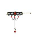 New Arrival Stretch Handmade Retro Black Red Rose Lace Vampire Halloween Slave Bracelet Gothic Style