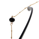 Baroque Sunglasses Vintage Engraving Faux Crystal Flower Sunglasses with Pearl Chain 31"
