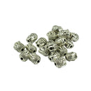 20 Pieces Vintage Tibetan Silver 3D Buddha Spiritual Spacer Beads Jewelry DIY Making Findings for Necklace Earrings Bracelet