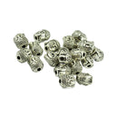 20 Pieces Vintage Tibetan Silver 3D Buddha Spiritual Spacer Beads Jewelry DIY Making Findings for Necklace Earrings Bracelet