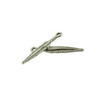 100 Pieces Tibetan Silver 3D Long Feather Charms Pendants Jewelry DIY Making