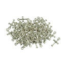 50 Pieces Tibetan Silver 3D Cathelic Religous Cross knot Charms Pendants DIY