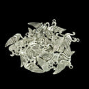 20 Pieces Tibetan Silver Lover Swan Valentines Day Charm Pendant Jewelry DIY