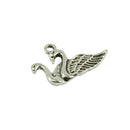 20 Pieces Tibetan Silver Lover Swan Valentines Day Charm Pendant Jewelry DIY