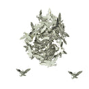 50 Pieces Tibetan Silver Hawk Eagle Bird Flying Charms Pendants Jewelry DIY