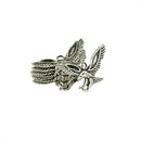 50 Pieces Tibetan Silver Hawk Eagle Bird Flying Charms Pendants Jewelry DIY