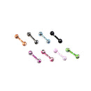 8 Pieces Labret Lip Bar Lip Ring Body Piercing 1.2mm Stainless Steel 16 Guage