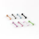 8 Pieces Labret Lip Bar Lip Ring Body Piercing 1.2mm Stainless Steel 16 Guage