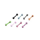 8 Pieces Labret Lip Bar Lip Ring Body Piercing 1.2mm Stainless Steel 16 Guage