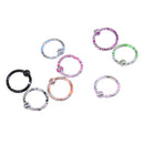 8Pcs 316L Stainless Steel Septum Nose Ring Piercing Lip Nose Hoop Ring Stud