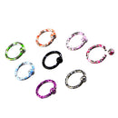 8Pcs 316L Stainless Steel Septum Nose Ring Piercing Lip Nose Hoop Ring Stud