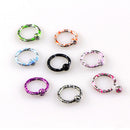 8Pcs 316L Stainless Steel Septum Nose Ring Piercing Lip Nose Hoop Ring Stud