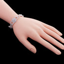 Crystal Rhinestone Flower Bangle Bracelet Wedding Enagagement Bridal Gifts