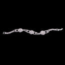 Crystal Rhinestone Flower Bangle Bracelet Wedding Enagagement Bridal Gifts