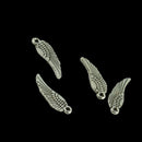 100 Pieces Wholesale Antique Silver Angel Wings Loose Bead charms Pendants Fit Bracelet Earrings 17 x 5mm