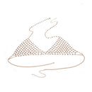 Luxury Crystal Bra Chains Triangle Bikini Choker Necklace Beach Body Jewelry