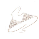 Luxury Crystal Bra Chains Triangle Bikini Choker Necklace Beach Body Jewelry