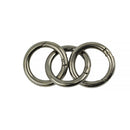 3 Pieces Round Snap Hooks Clip Handbag Purse Shoulder Strap Spring Loaded Clasp Keyring Buckle