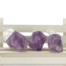 Natural Amethyst Crystal Irregular Stone Pendant Necklace Fashion DIY Crafts for Necklace