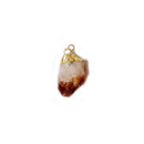 Irregular Natural Crystal Chakra For Necklace Quartz Pendant Yellow Stone Unisex 35x16mm