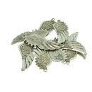 10 Piece 3D Large Antique Silver Angel Wing Charm Pendant Jewelry DIY Making