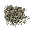 100 Pieces Wholesale Tibetan Silver Snowflake Beads Loose Spacer Beads DIY Jewelry Making for Necklace Bracelet Accessories