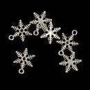 100 Pieces Wholesale Tibetan Silver Snowflake Beads Loose Spacer Beads DIY Jewelry Making for Necklace Bracelet Accessories