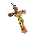 Unisex Stainless Steel Christian Jesue Cross Color Changing Stainless Steel Pendant Necklace