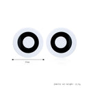 Hip Hop Women Creative Black White Mixed Round Studs Earrings Jewelry Lady Evening Club Jewelry